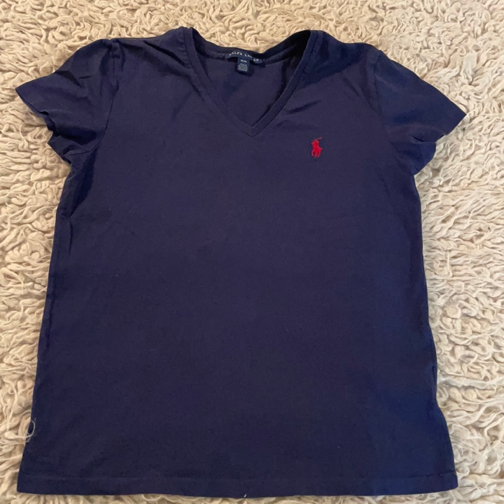 Ralph Lauren navy tee shirt.